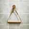 Rustic Wooden Triangle Toilet Paper Holder NailFree Wall Mounted Bathroom Shelf 8