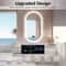 Luvodi 20x32 LED Lighted Bathroom Mirror With Bluetooth AntiFog Time Display 4