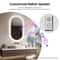 Luvodi 20x32 LED Lighted Bathroom Mirror With Bluetooth AntiFog Time Display 5
