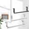 OvertheDoor Towel Rack Bar Stainless Steel Bathroom Cabinet Hanger 0
