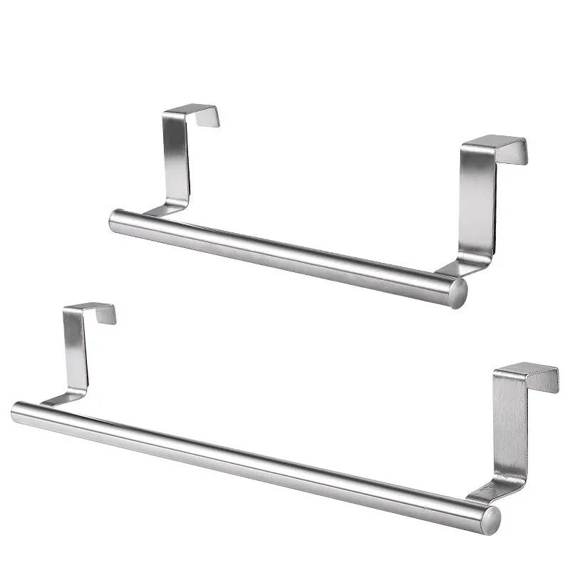 OvertheDoor Towel Rack Bar Stainless Steel Bathroom Cabinet Hanger 5
