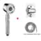 AquaSpa 5Mode High Pressure Shower Head With Filter Water Saving Design 8