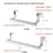 NoDrill Stainless Steel Towel Bar Over The Door SpaceSaving Bathroom Kitchen Rack 5
