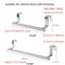 NoDrill Stainless Steel Towel Bar Over The Door SpaceSaving Bathroom Kitchen Rack 5