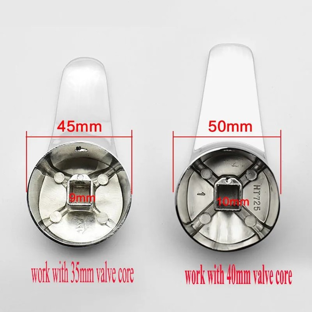 Universal Replacement Faucet Handle Metal SingleLever For Bathroom Kitchen HotCold Control 1