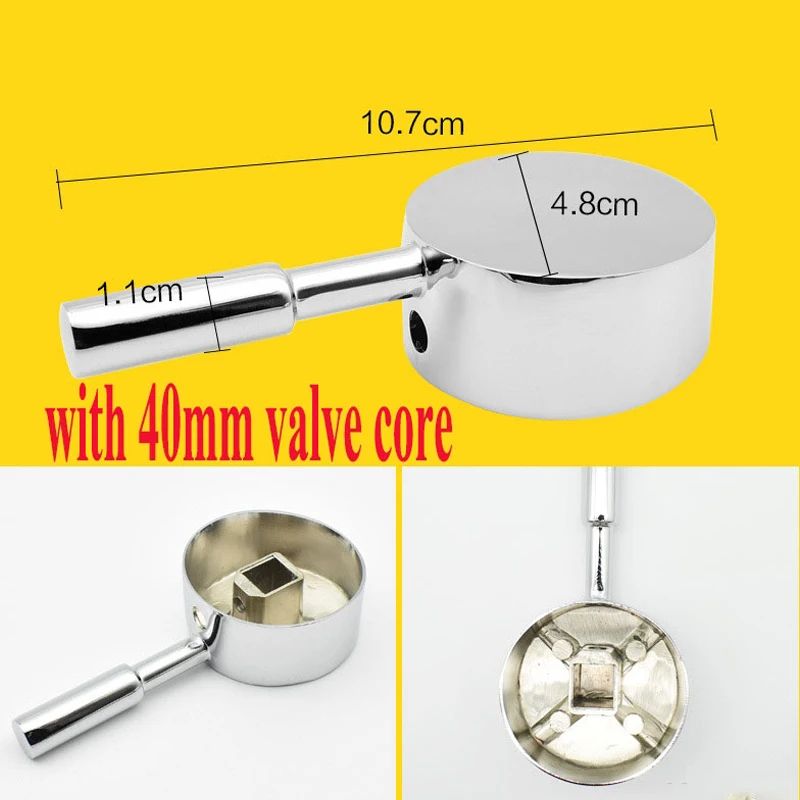 Universal Replacement Faucet Handle Metal SingleLever For Bathroom Kitchen HotCold Control 5