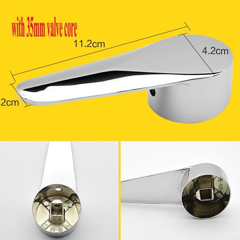 Universal Replacement Faucet Handle Metal SingleLever For Bathroom Kitchen HotCold Control 7