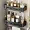 AeroGrip NoDrill Aluminum Corner Shower Shelf WallMounted Bathroom Storage Rack 6