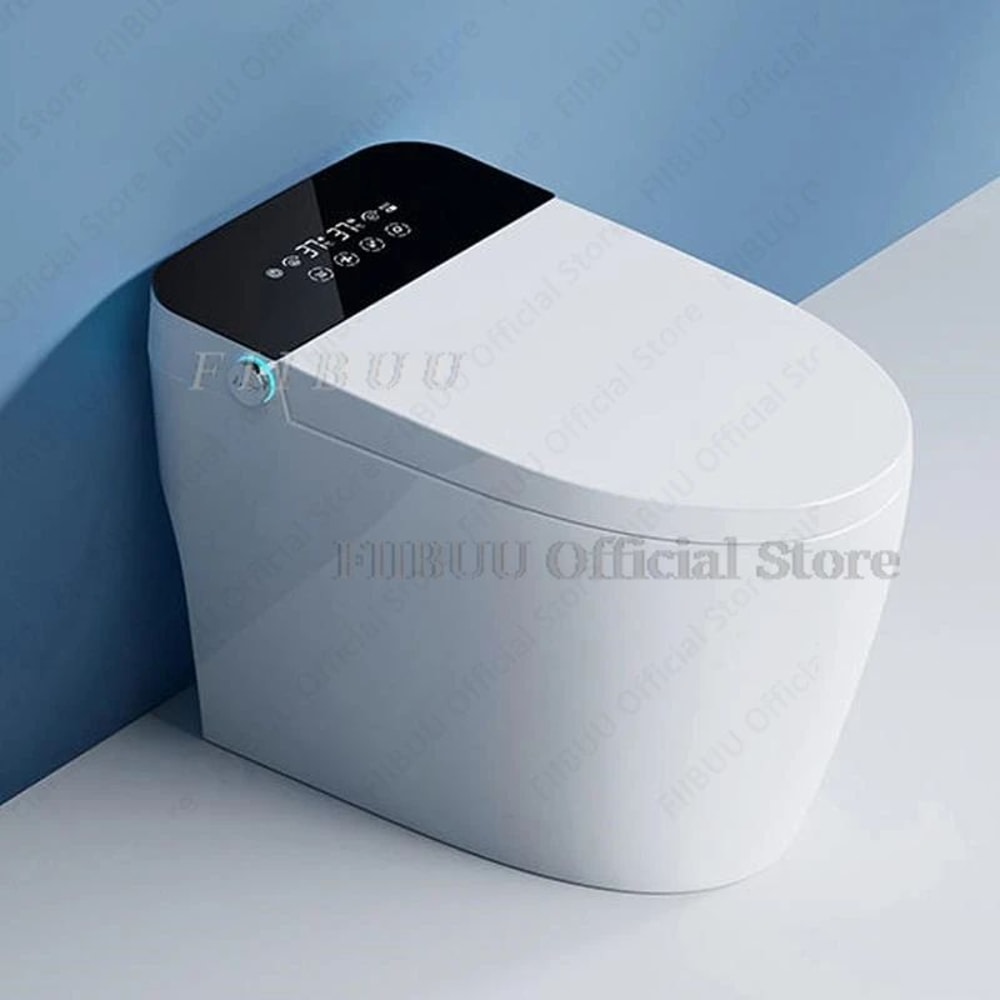 Luxury Smart Toilet With Heated Seat And BuiltIn Bidet Elongated OnePiece Comfort System 1