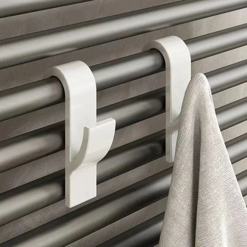 Heated Towel Rack Hooks Universal Radiator Towel Holder Clips For Bathroom Storage 0