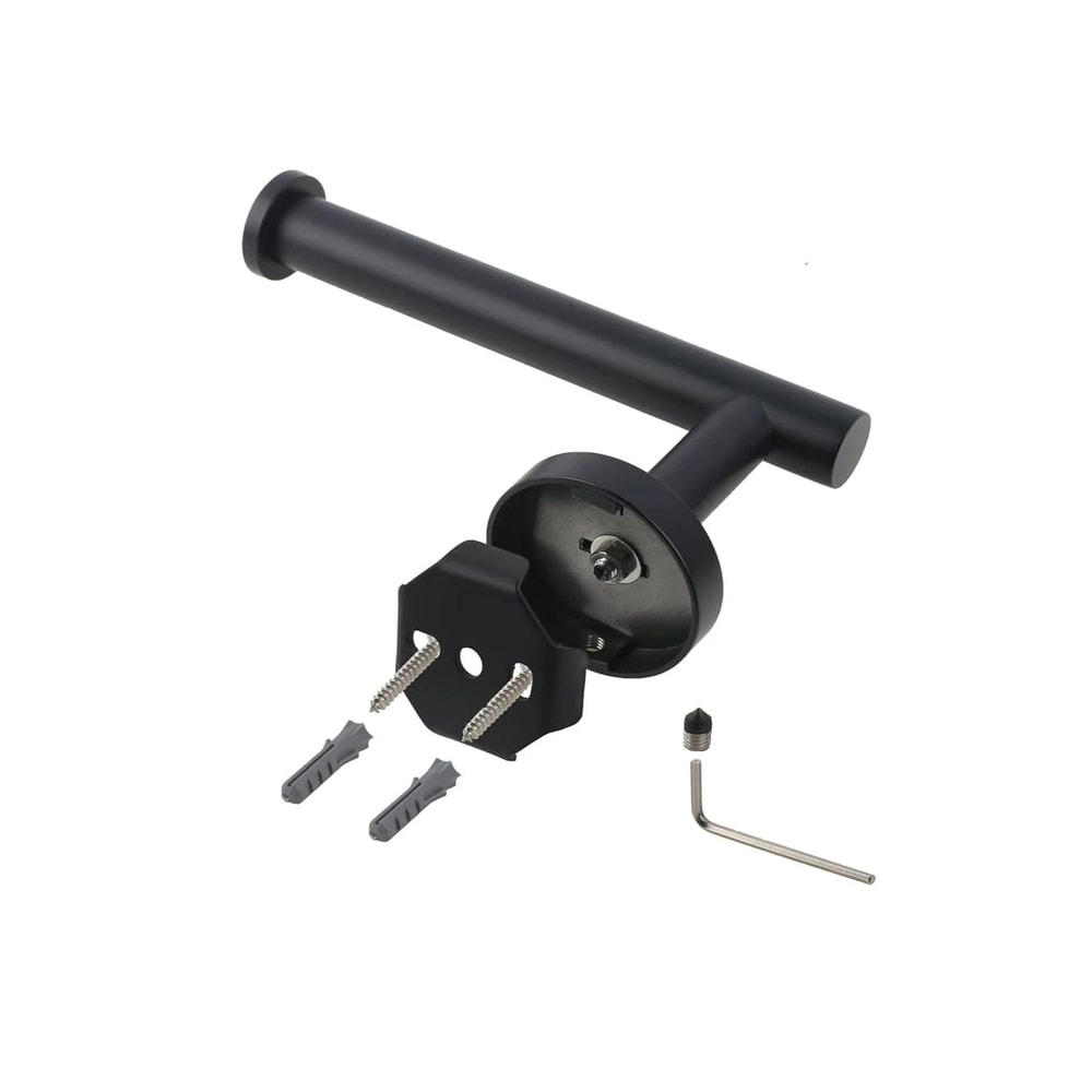 Stainless Steel Toilet Paper Holder Wall Mount DrillMounted Bathroom Tissue Holder In Black Or Silv 6