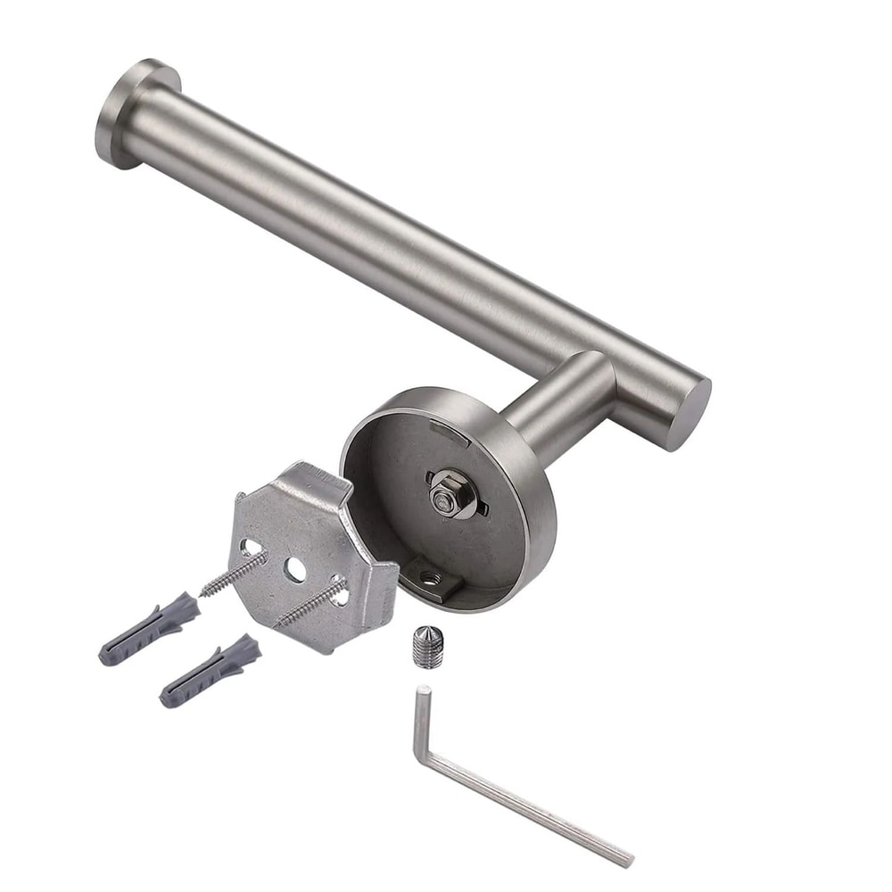 Stainless Steel Toilet Paper Holder Wall Mount DrillMounted Bathroom Tissue Holder In Black Or Silv 7