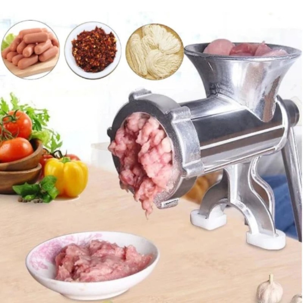 HeavyDuty Manual Meat Grinder Sausage Stuffer For Home Kitchen 1