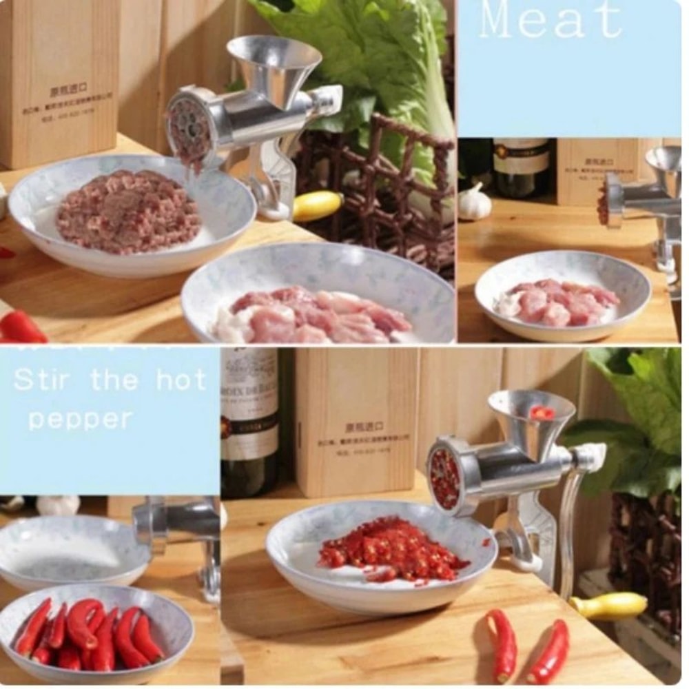 HeavyDuty Manual Meat Grinder Sausage Stuffer For Home Kitchen 2