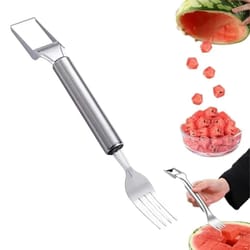 procut stainless steel 2-in-1 watermelon cutter & fruit slicer tool