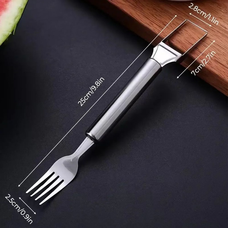 ProCut Stainless Steel 2in1 Watermelon Cutter Fruit Slicer Tool 5