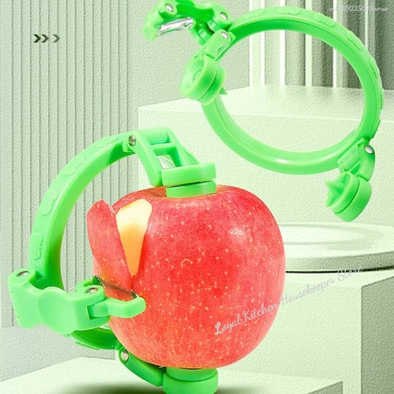 PrecisionTurn Apple Peeler Corer Handheld Apple Peeler Machine With Stainless Steel Blade 0