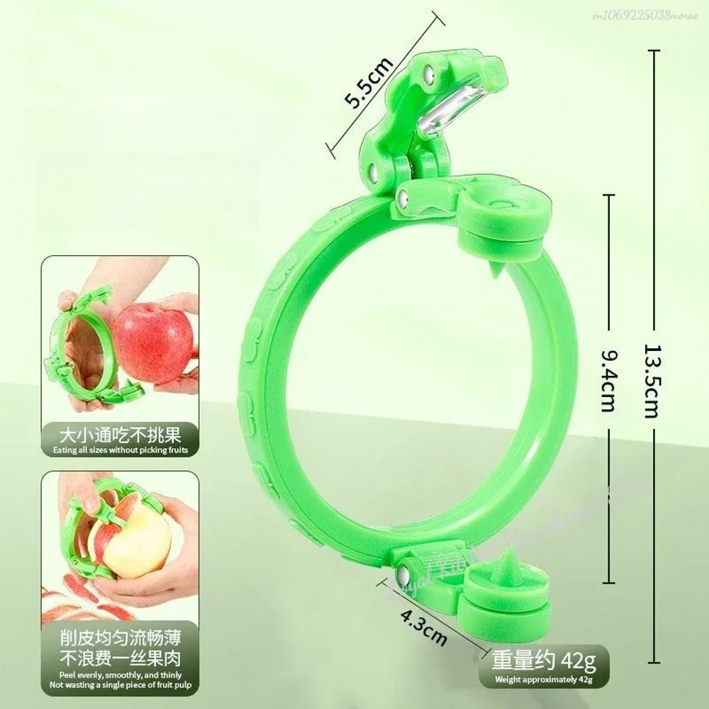 PrecisionTurn Apple Peeler Corer Handheld Apple Peeler Machine With Stainless Steel Blade 4