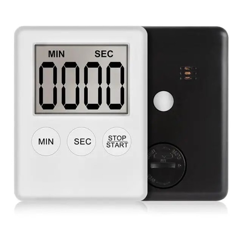 MagnaTime LCD Digital Kitchen Timer With Magnetic Back Loud Alarm 7