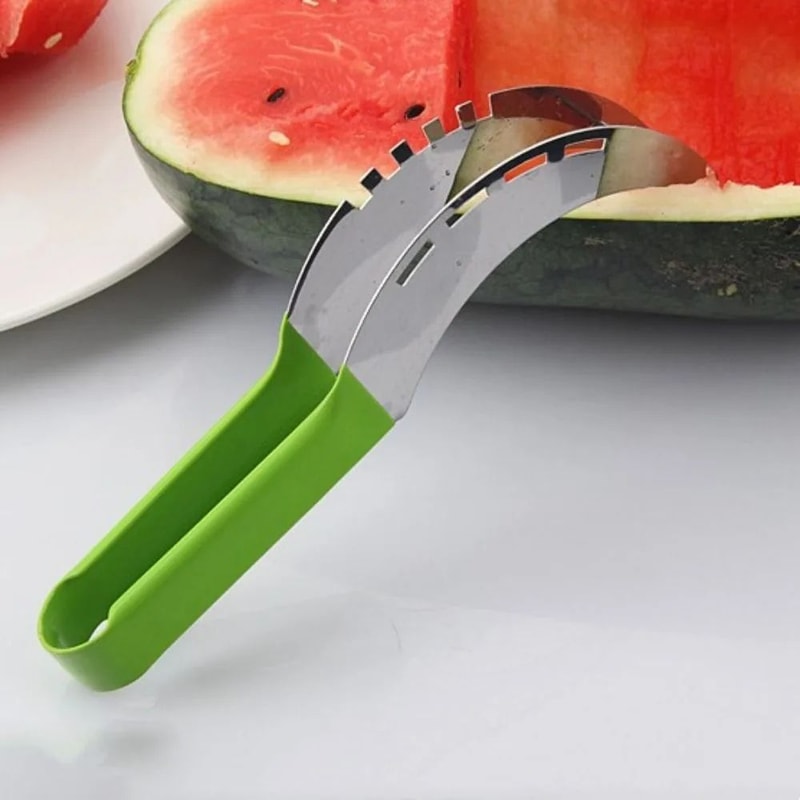 Stainless Steel Watermelon Slicer Cutter With NonSlip Handle 2