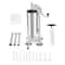 3L Stainless Steel Vertical Sausage Stuffer Heavy Duty Manual Sausage Stuffer With 11 Filling Tube 4