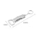 Compact Stainless Steel Keychain Corkscrew Bottle Opener MultiTool 5