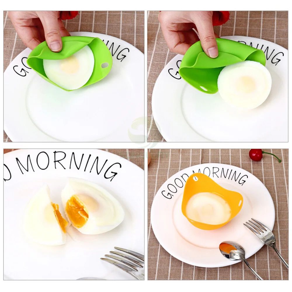 Silicone Egg Poacher Pods NonStick Reusable Egg Poaching Cups For Perfect Breakfasts 3