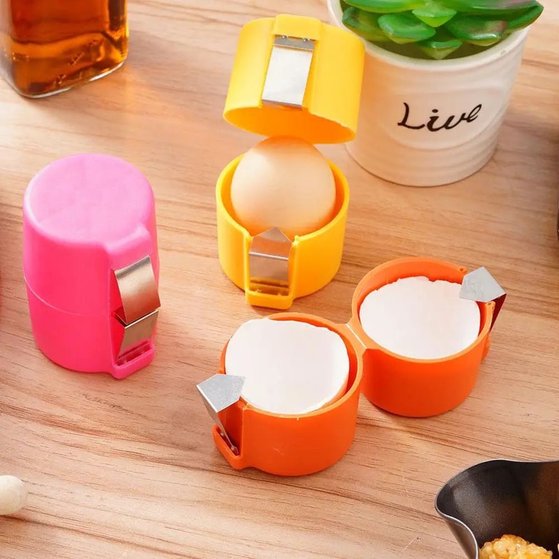 Precision Crack Egg Shell Opener Egg Separator Tool For MessFree Baking 0