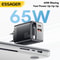 Essager 65W GaN Charger With Retractable Cable PD Fast Charging USBC Laptop Phone Power Adapter 2
