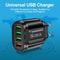 PowerQuad 48W 4Port USB Fast Charger With Quick Charge 30 Wall Adapter 4