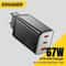 Essager 67W GaN Fast Charger PD 30 USB C Wall Charger For Laptop IPhone 0