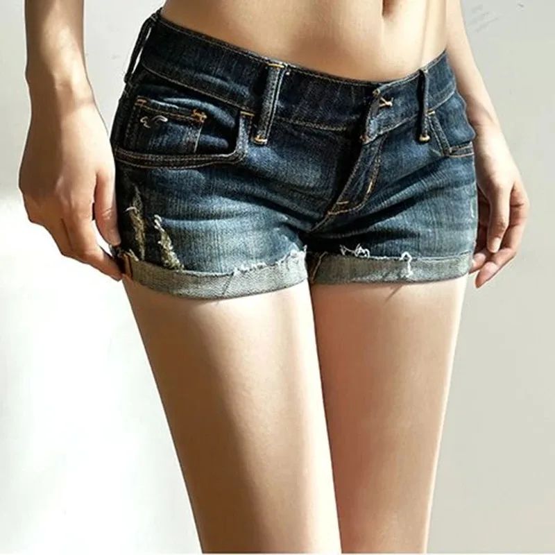 Korean Low Rise Denim Shorts Slim Fit Summer Jean Shorts For Women 2
