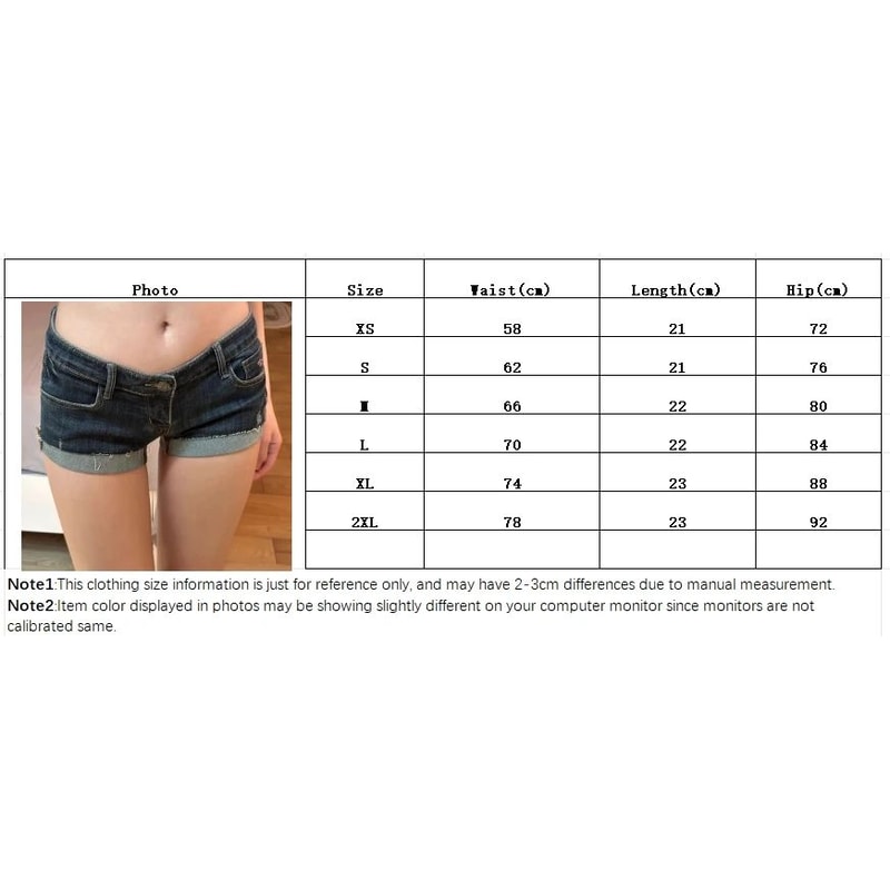 Korean Low Rise Denim Shorts Slim Fit Summer Jean Shorts For Women 6