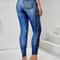 Denim Look High Waist Tummy Control Leggings With Pockets 2