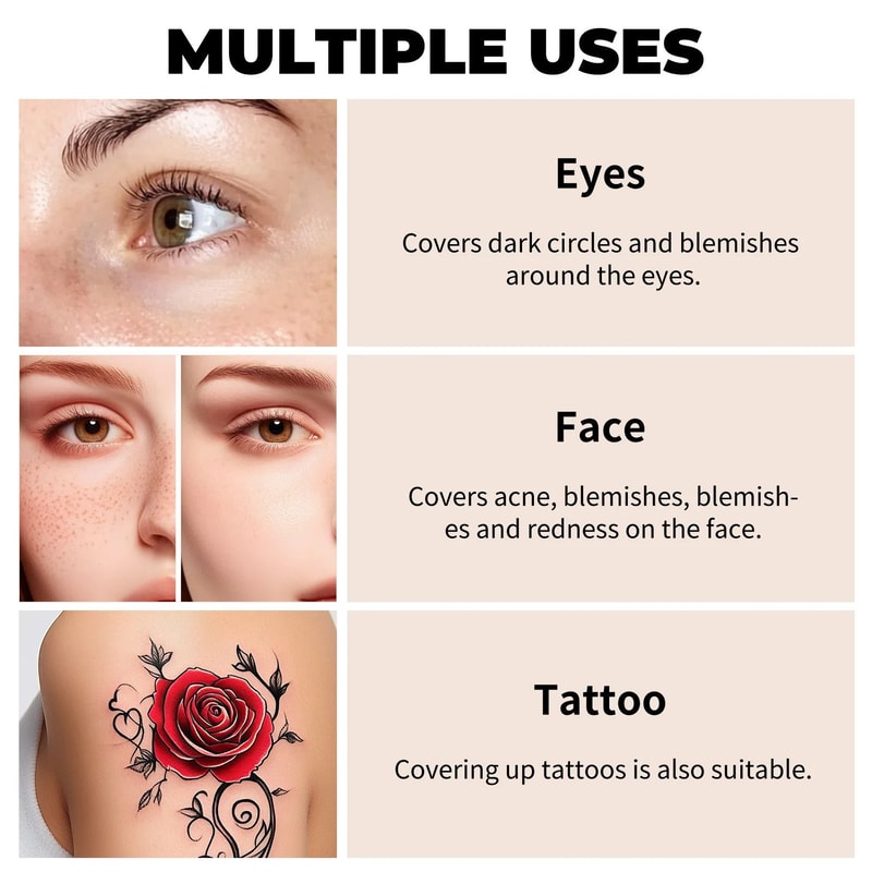 FlawlessGuard Waterproof Tattoo Scar Concealer Foundation 4