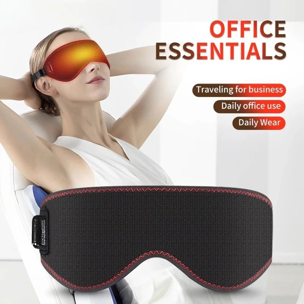 ThermoRelief Heated Eye Mask For Dry Eyes USB Warm Compress With 3 Heat Levels 1