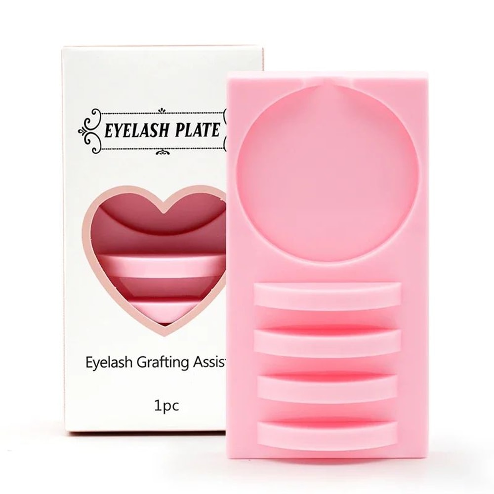 LashPro 2in1 Acrylic Eyelash Extension Holder Glue Palette 8