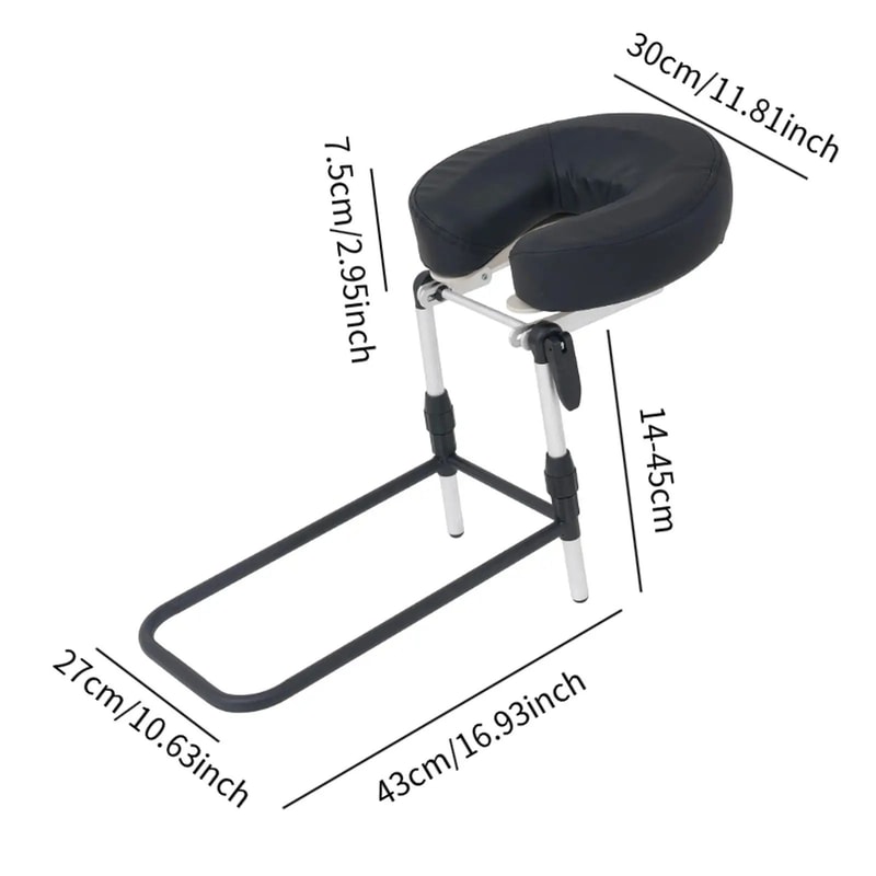 Adjustable Massage Headrest For Table Ergonomic Face Down Pillow With Head Cradle Support 5