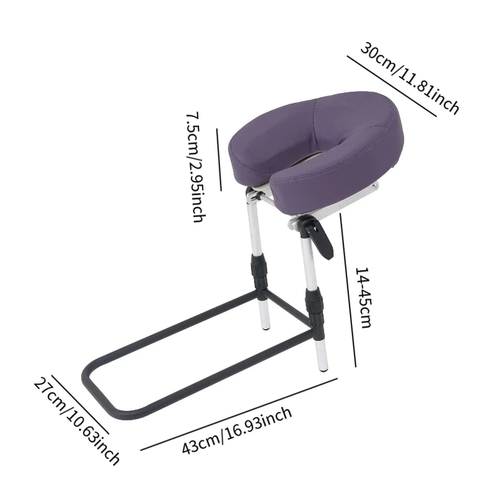 Adjustable Massage Headrest For Table Ergonomic Face Down Pillow With Head Cradle Support 6