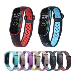 xiaomi mi band breathable replacement strap – soft silicone wristband for mi band 3/4/5/6/7