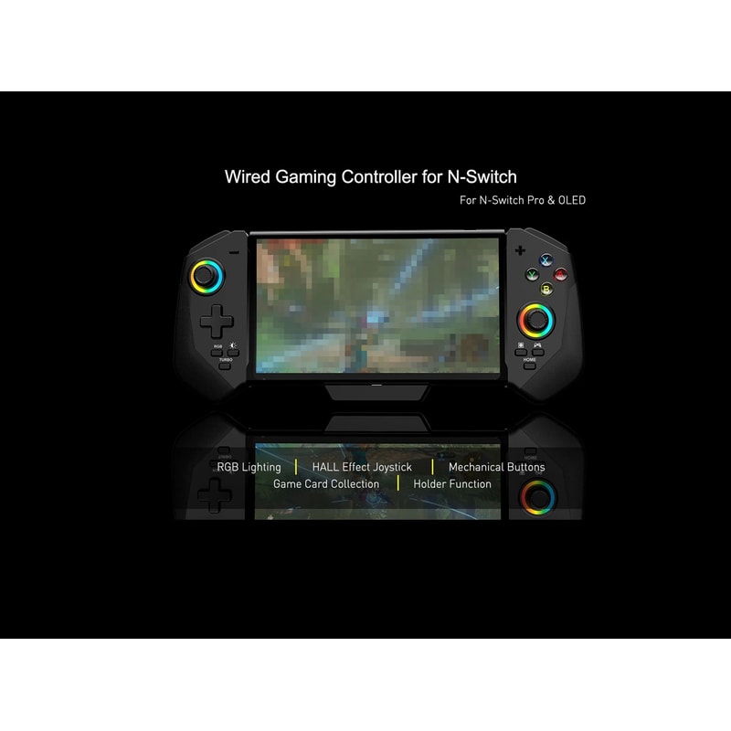 STORM WYRM Pro Wired Gaming Controller For Nintendo Switch OLED Precision Hall Joystick Mechanica 1