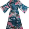 Floral Satin Bridesmaid Robe Short Kimono Wedding GettingReady Robe For Women 4