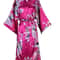 Floral Satin Bridesmaid Robe Short Kimono Wedding GettingReady Robe For Women 8