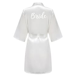 sage green satin silk bridal robe – plus size wedding bathrobe for bride & bridesmaids