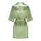 Sage Green Satin Silk Bridal Robe Plus Size Wedding Bathrobe For Bride Bridesmaids 9