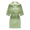 Sage Green Satin Silk Bridal Robe Plus Size Wedding Bathrobe For Bride Bridesmaids 10