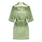 Sage Green Satin Silk Bridal Robe Plus Size Wedding Bathrobe For Bride Bridesmaids 10