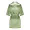 Sage Green Satin Silk Bridal Robe Plus Size Wedding Bathrobe For Bride Bridesmaids 13