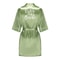 Sage Green Satin Silk Bridal Robe Plus Size Wedding Bathrobe For Bride Bridesmaids 13