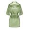 Sage Green Satin Silk Bridal Robe Plus Size Wedding Bathrobe For Bride Bridesmaids 14